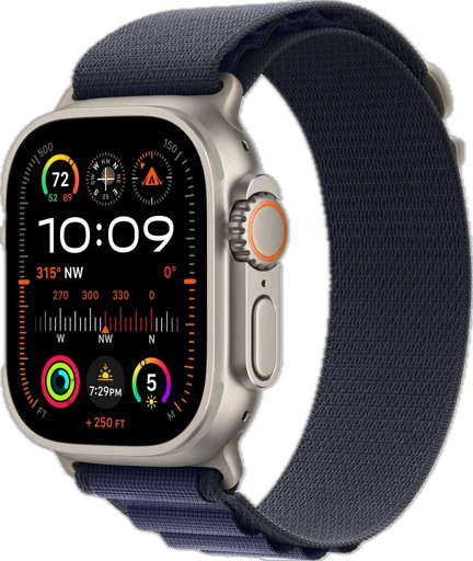 Часы Apple Watch Ultra 2 GPS + Cellular 49mm Titanium Case with Navy Alpine loop