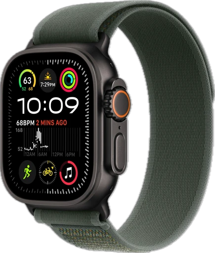 Часы Apple Watch Ultra 2 Black GPS + Cellular 49mm Titanium Case with Green Trail Loop