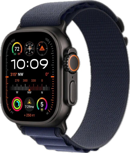 Часы Apple Watch Ultra 2 Black GPS + Cellular 49mm Titanium Case with Navy Alpine loop